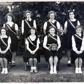 Upper Hutt School, Netball Team B; c.1955