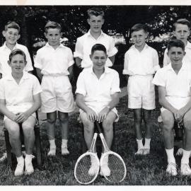 Upper Hutt School, boys' tennis team; c.1960