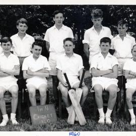 Upper Hutt School, Cricket 1st XI; 1960