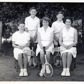 Upper Hutt School, tennis team; c.1960