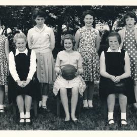 Upper Hutt School, unidentified netball team; c.1960