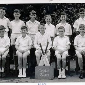 Upper Hutt School, Cricket 2nd XI; 1960