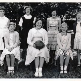 Upper Hutt School, unidentified netball team; c.1960