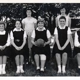 Upper Hutt School, unidentified netball team; c.1960