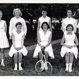 Upper Hutt School, girls' tennis team; c.1960