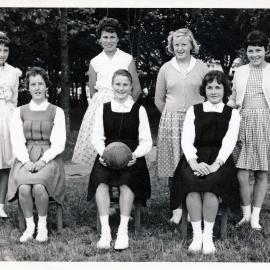 Upper Hutt School, unidentified netball team; c.1960