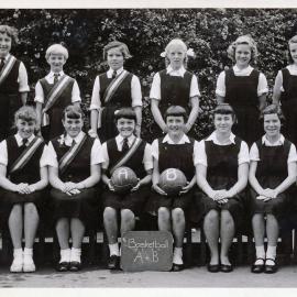 Upper Hutt School, Netball Teams A and B; c.1960