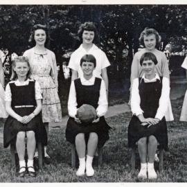 Upper Hutt School, unidentified netball team; c.1960