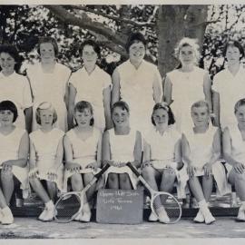 Upper Hutt School, girls' tennis team; 1961