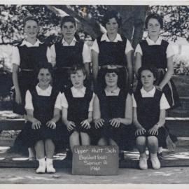 Upper Hutt School, Netball Seniors Team A; 1961
