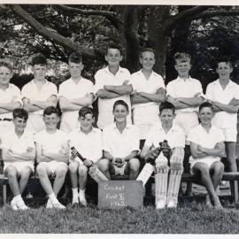 Upper Hutt School, Cricket 1st XI; 1962
