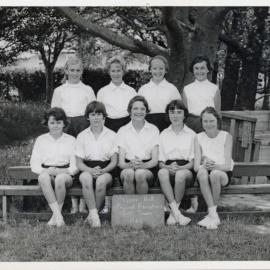 Upper Hutt School, girls' physical education team; 1962