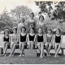Upper Hutt School, girls' swimming team; 1963