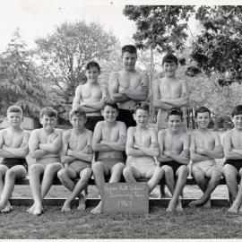 Upper Hutt School, boys' swimming team; 1963