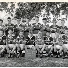 Upper Hutt School, Rugby Juniors; 1963