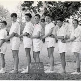 Upper Hutt School, boys' physical education team; 1963