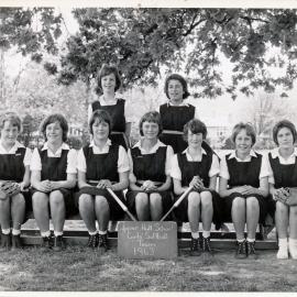 Upper Hutt School, girls' softball team; 1963