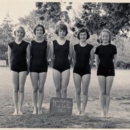 Upper Hutt School, girls' physical education team; 1963