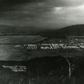 Trentham Camp overall view 1915; view from Flagstaff Hill, looking north-east 1.