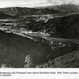 Heretaunga and Pinehaven from above Wyndham Road. [P4-172-3293]