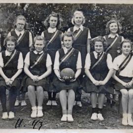 Upper Hutt School, unidentified netball team; 1946