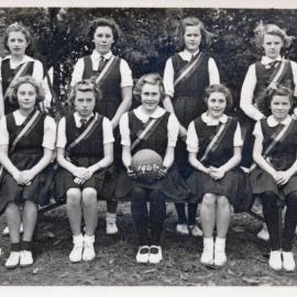 Upper Hutt School, unidentified netball team; 1946