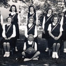 Upper Hutt School, Netball Team A; 1949