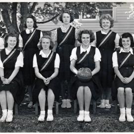 Upper Hutt School, Netball Team A; 1950