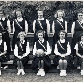 Upper Hutt School, Netball Team B; 1952