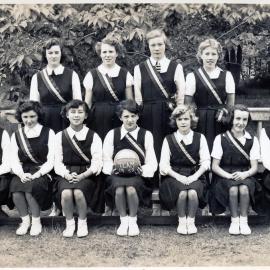 Upper Hutt School, Netball Team A; 1952