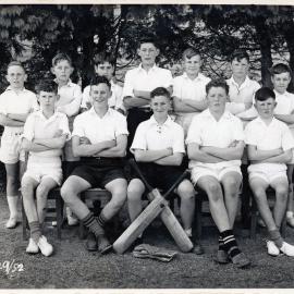 Upper Hutt School, unidentified cricket team; 1952