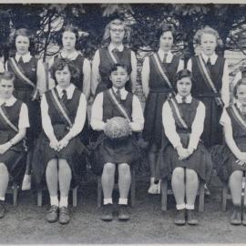 Upper Hutt School, Netball Team A; 1953
