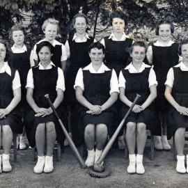 Upper Hutt School, girls' softball team; 1954
