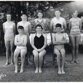 Upper Hutt School, unidentified swimming team; 1954