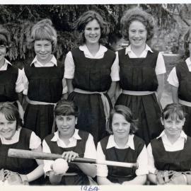 Upper Hutt School, girls' softball team; 1964