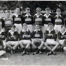 Upper Hutt School, Rugby 1st XV; 1965