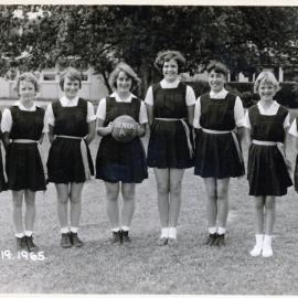 Upper Hutt School, Netball Senior Team A; 1965