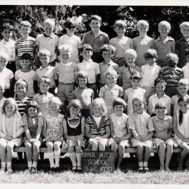 Upper Hutt School, Standard 1; 1970