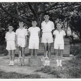 Upper Hutt School, boys' tennis team; 1962