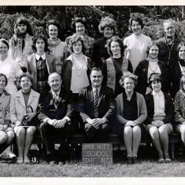 Upper Hutt School, Staff; 1972