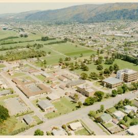 Wallaceville Research Centre; aerial view, looking west; date unknown