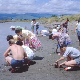 Upper Hutt College; 3A Field Trip to Ōhau Beach; 1962