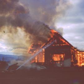 Cottle House Fire; Upper Hutt College; ca1960s