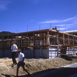 Upper Hutt College; Library building under construction; ca 1967