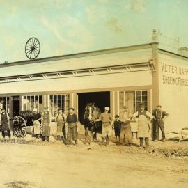 Main Street; J D Benge's blacksmith's shop, west of Wakefield Street.