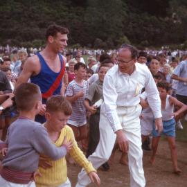 Peter Snell visiting Upper Hutt; 1962