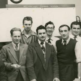 Group photograph, possibly taken at the Telephone Mechanician’s Training School; 1952