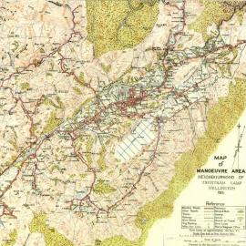 Map 1915; Stokes Valley to Kaitoke; manoeuvre map 1; uncroppped