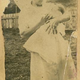 Campbell Family Photograph; Nurse Woods with baby; ca 1920s