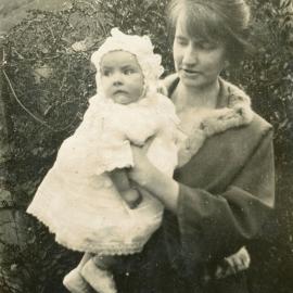 Campbell Family Photograph; Essie Campbell Holding Bette Campbell; ca 1920s